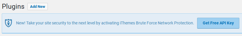 iThemes Security Brute Force Network Protection WordPress
